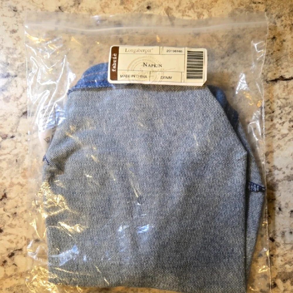 Longaberger Blue Denim Napkin Liner